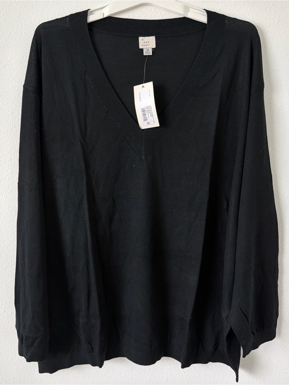A New Day V-Neck Black Women's Sweater